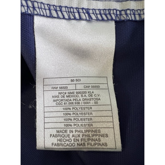 VTG Nike Blue Ashe 1/2 Zip Hooded‎ Windbreaker Jacket Rare Adult Sz  XXL Y2K - Picture 7 of 9